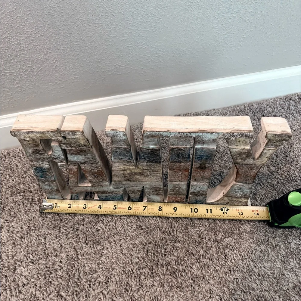 Rustic Multicolor FAMILY Sign - Picture 4 of 4